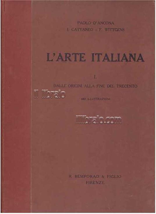 L' arte italiana I - copertina