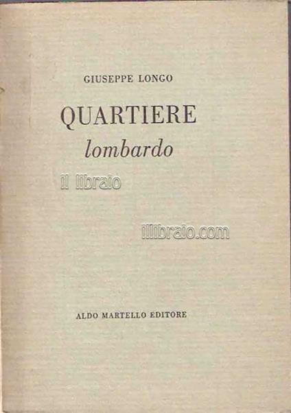 Quartiere lombardo - copertina