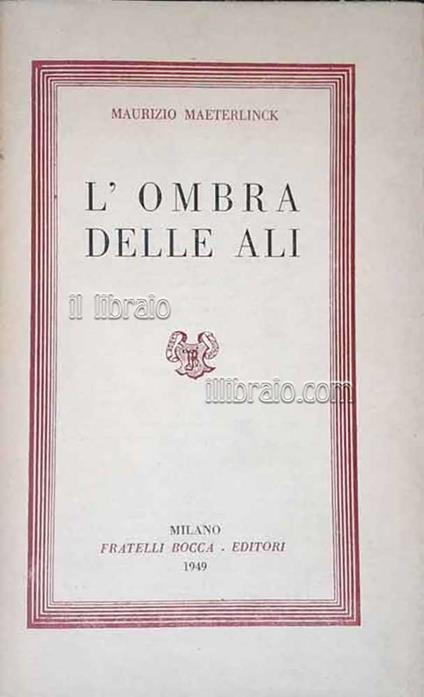 L' ombra delle ali - copertina