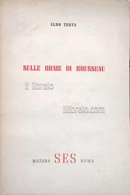 Sulle orme di Rousseau - copertina