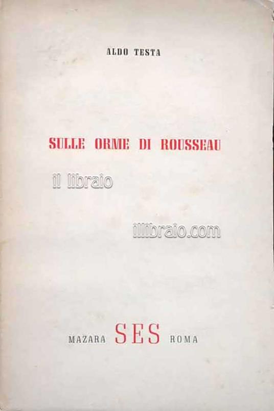 Sulle orme di Rousseau - copertina