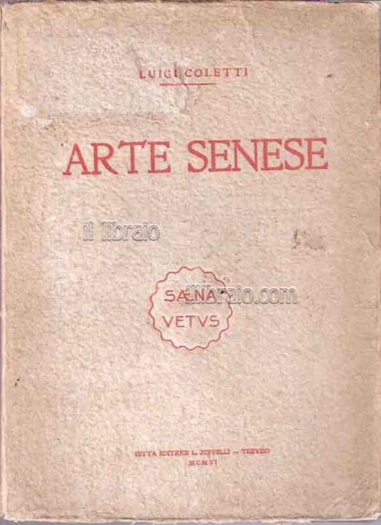 Arte senese - copertina