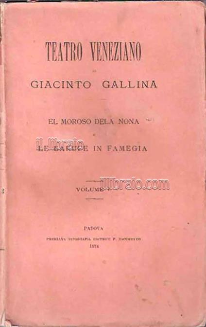 Teatro veneziano - copertina