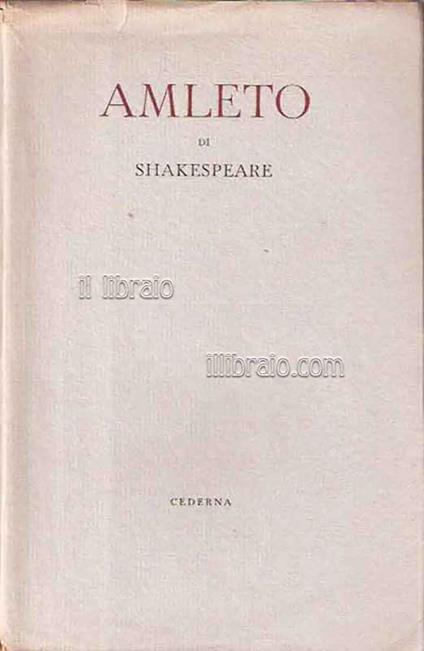 Amleto principe di Danimarca - copertina