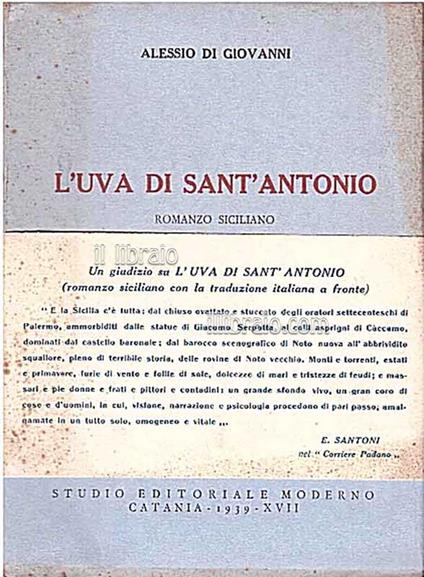 La racina di Sant'Antoni - copertina