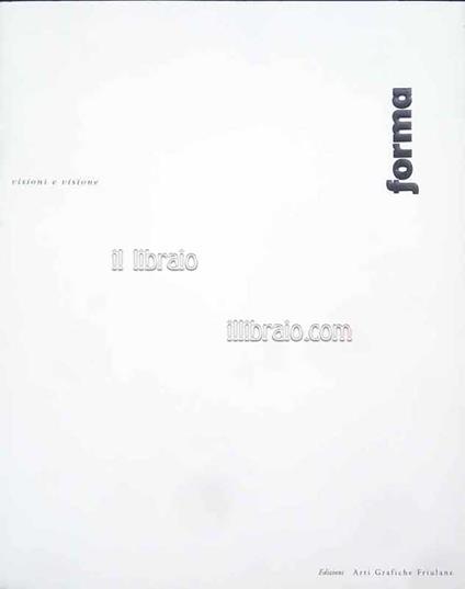 Forma. Visioni e visione - copertina