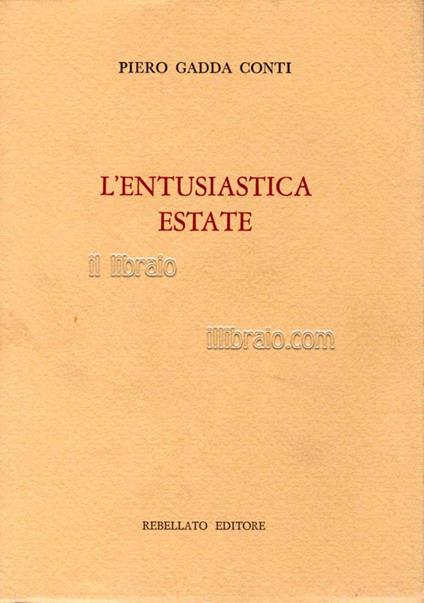 L' entusiastica estate - copertina