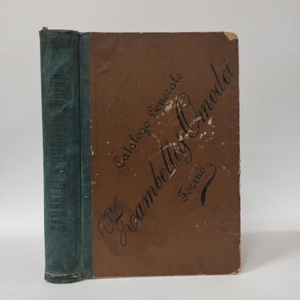 Catalogo Generale. Materiale ad uso dei laboratori chimici - copertina