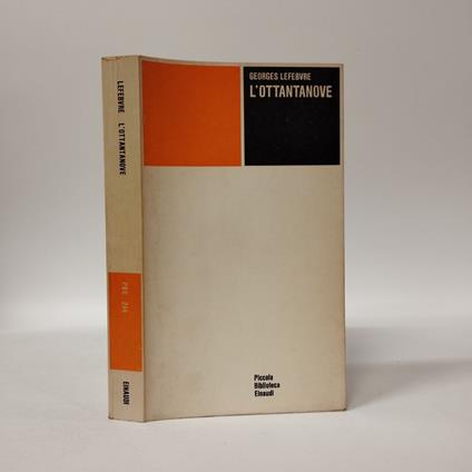 L' ottantanove - Georges Lefebvre - copertina