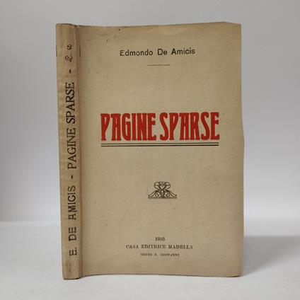Pagine sparse - Edmondo De Amicis - copertina