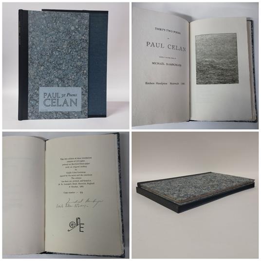32 Poems - Paul Celan - copertina