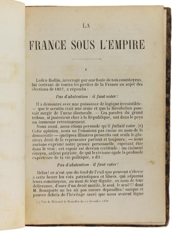 LA FRANCE SOUS L'EMPIRE [Edtion originale]
