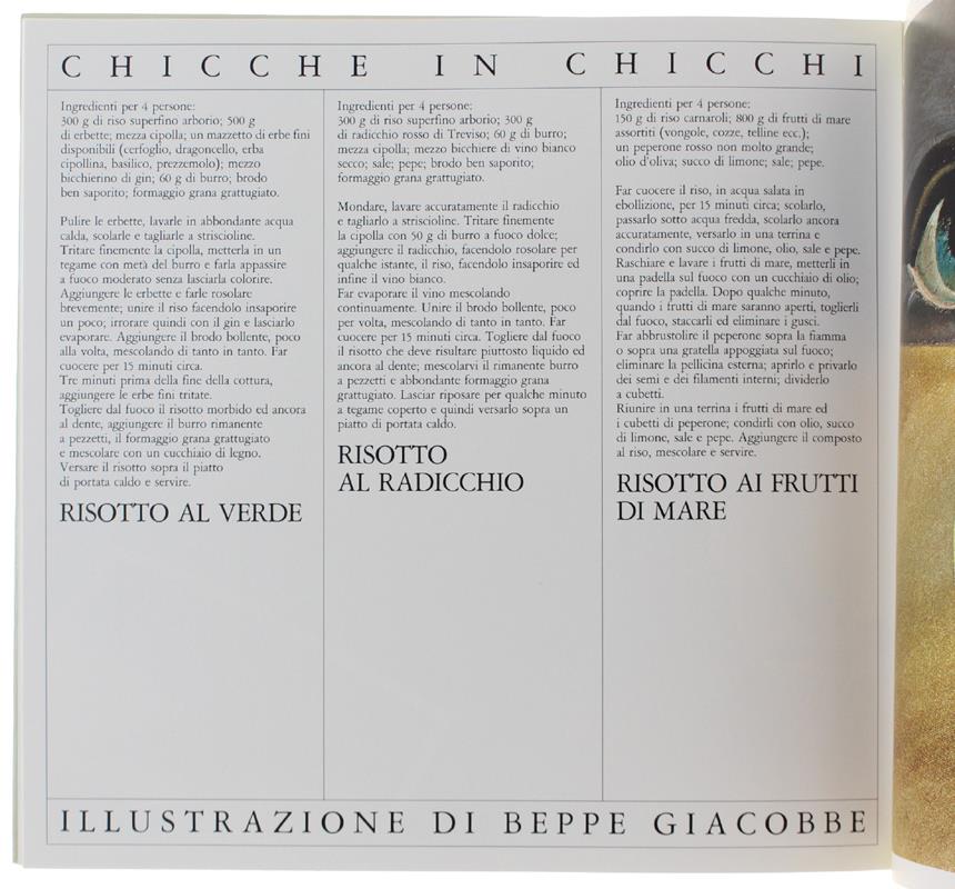 DE RISO RIDENS, Il più bel libro di cultura enogastronomica ... realizzato da Francesco Gioana con ricette di Terry e Toni Sarcina ..