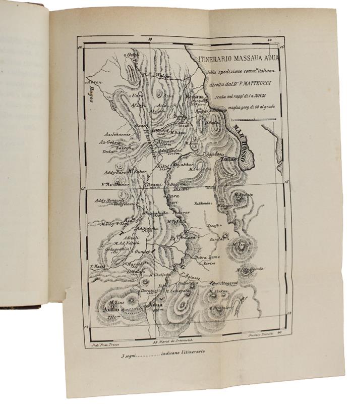IN ABISSINIA, Viaggio di Pellegrino Matteucci. Con 3 carte geografiche