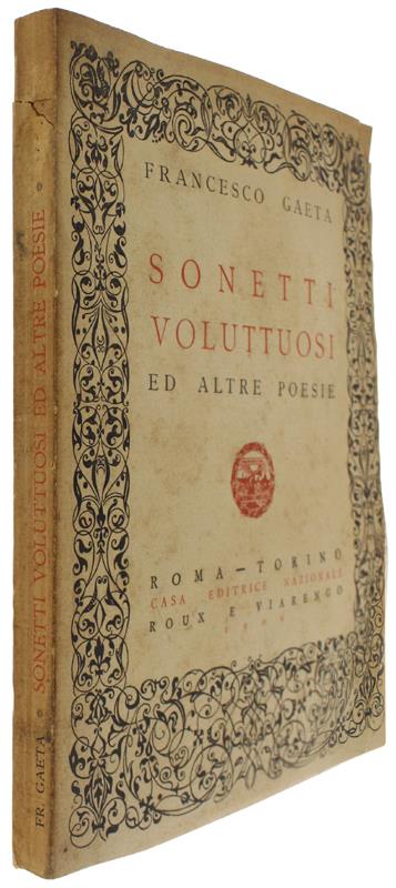 SONETTI VOLUTTUOSI ED ALTRE POESIE [1a edizione]