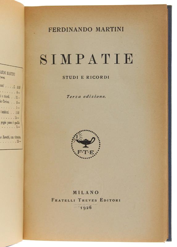SIMPATIE - Studi e Ricordi