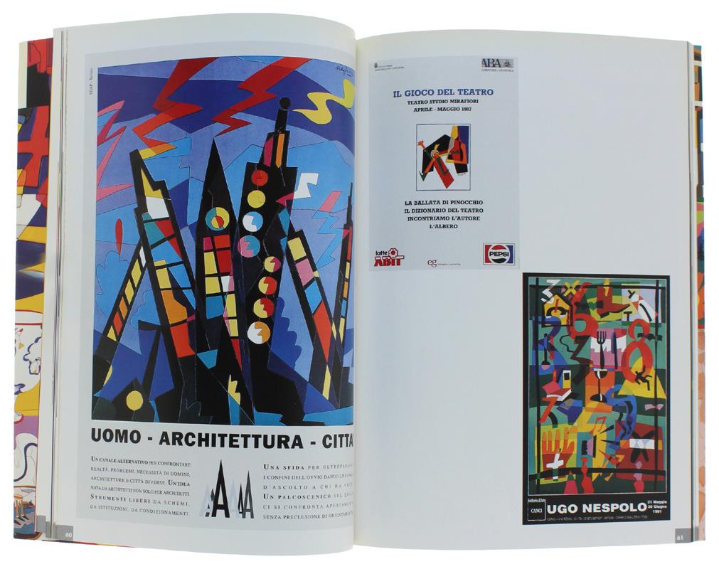 NESPOLO'S POSTERS edited by Giovanni Brunazzi - Prefazione Gillo Dorfles - Introduzione Gian Paolo Caprettini - Commento Ugo Nespolo