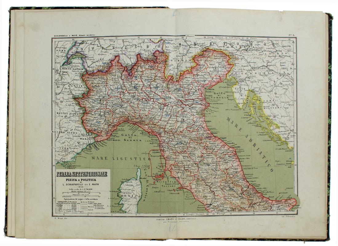 NUOVISSIMO ATLANTE DI GEOGRAFIA MODERNA moderna ad uso delle scuole classiche, tecniche, normali e magistrali