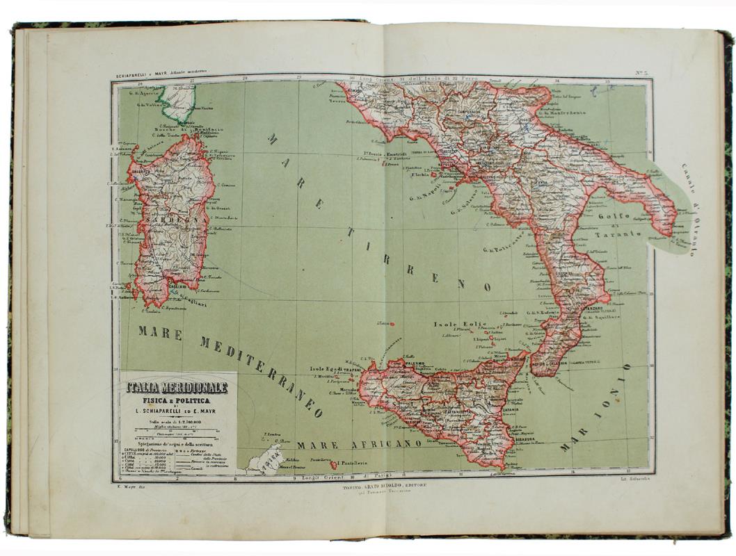 NUOVISSIMO ATLANTE DI GEOGRAFIA MODERNA moderna ad uso delle scuole classiche, tecniche, normali e magistrali