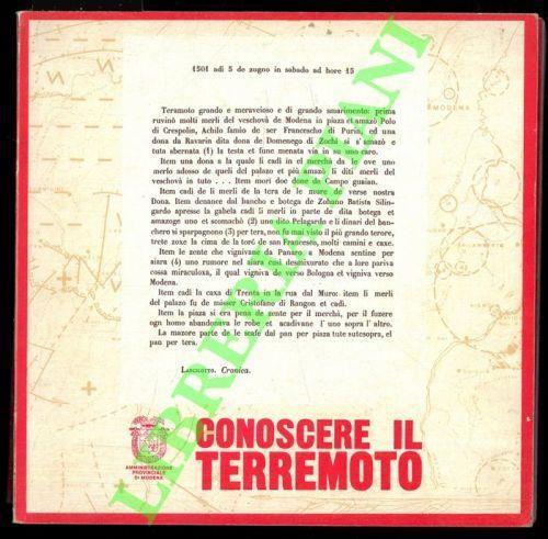 Conoscere il terremoto - copertina