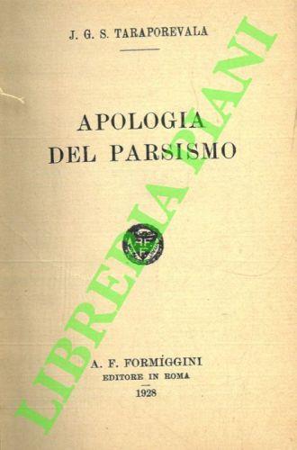 Apologia del parsismo - copertina