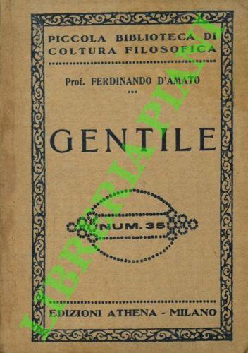 Gentile - Ferdinando D'Amato - copertina