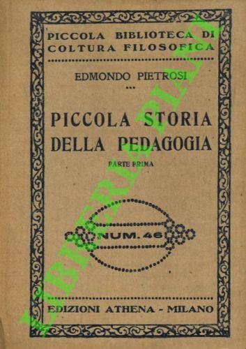 Piccola storia della pedagogia - copertina