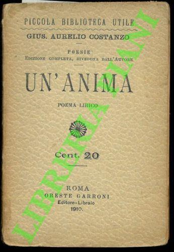 Un'anima - copertina