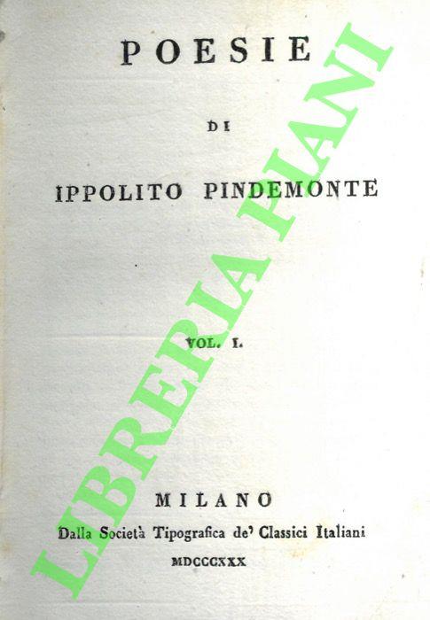 Poesie. Volume primo