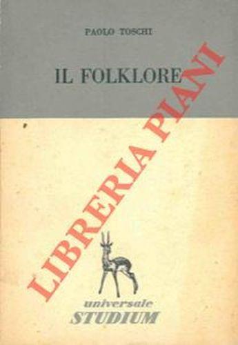 Il folklore - Paolo Toschi - copertina