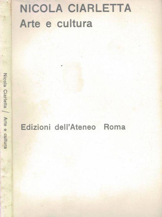 Arte e Cultura - Nicola Ciarletta - copertina