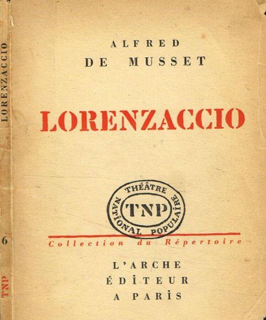 Lorenzaccio - Alfred de Musset - copertina
