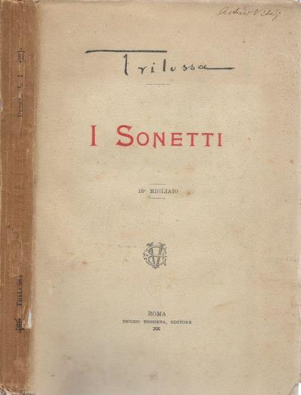I Sonetti - Trilussa - copertina