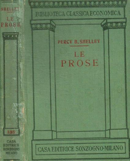 Le prose - Percy Bysshe Shelley - copertina