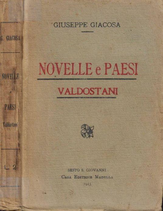 Novelle e paesi valdostani - Giuseppe Giacosa - copertina