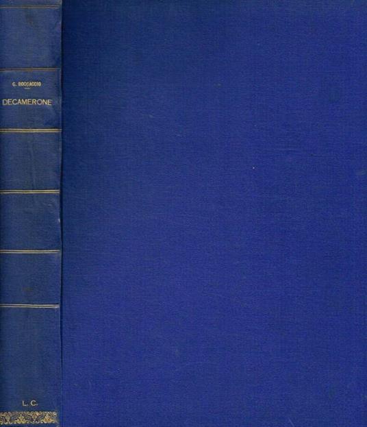 Il Decamerone - Giovanni Boccaccio - copertina