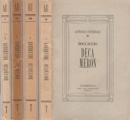 Decameron - Giovanni Boccaccio - copertina