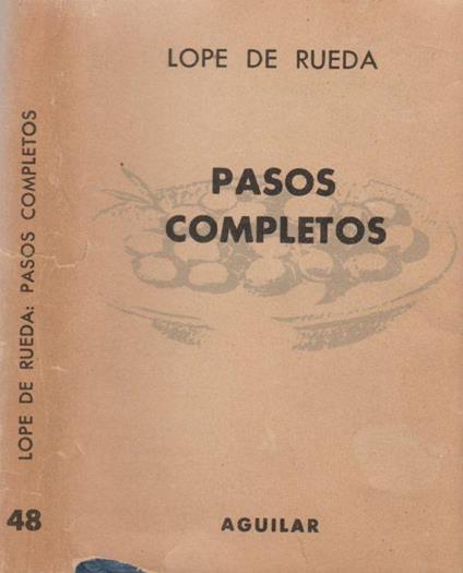 Pasos completos - Lope de Rueda - copertina