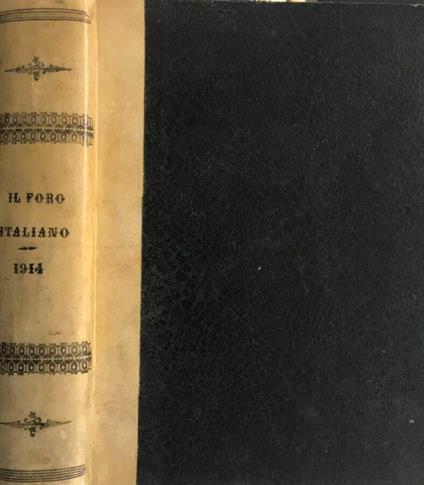 Il foro italiano 1914 - copertina