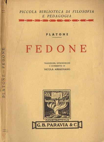 Fedone - Platone - copertina