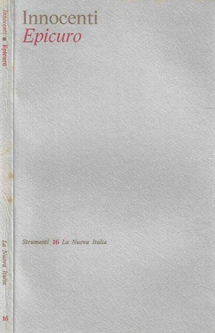 Epicuro - Piero Innocenti - copertina