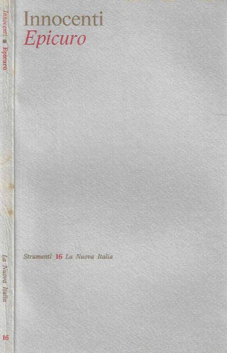 Epicuro - Piero Innocenti - copertina