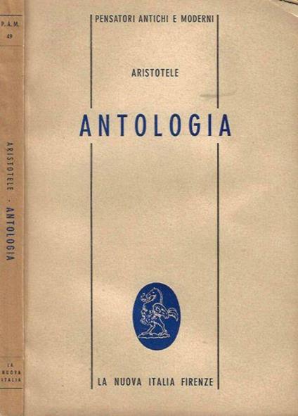 Antologia - Aristotele - copertina