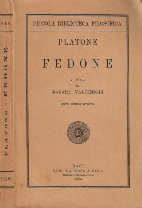 Fedone - Platone - copertina