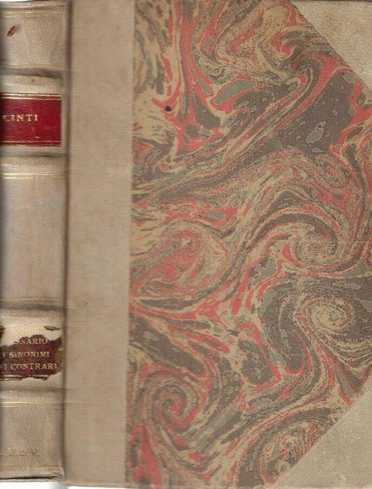 Dizionario dei sinonimi e dei contrari - Decio Cinti - copertina