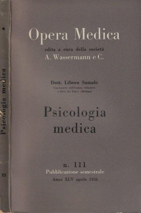 Psicologia medica - Libero Samale - copertina