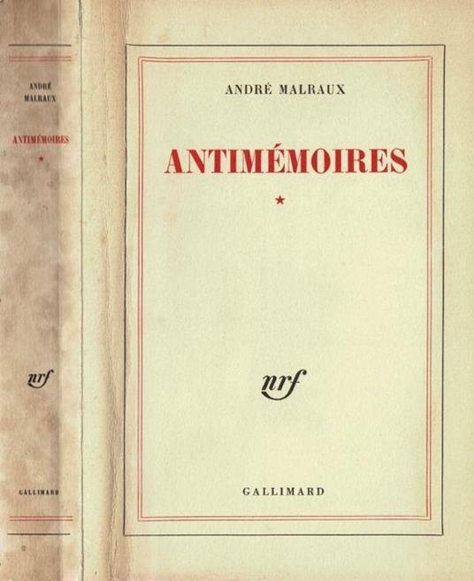 Antimèmoires - André Malraux - copertina