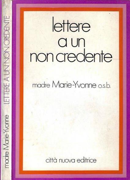 Lettere a un non credente - Madre Marie - copertina