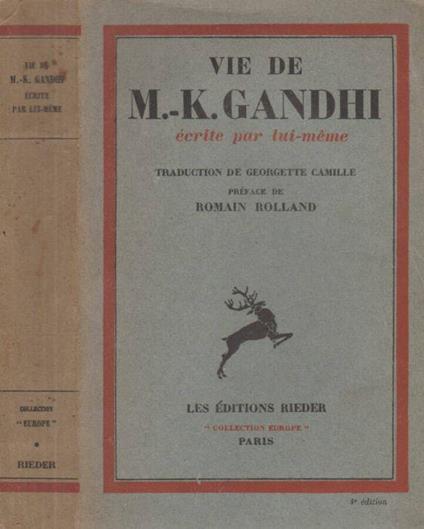 Vie de M.K. Gandhi - Mohandas Karamchand Gandhi - copertina