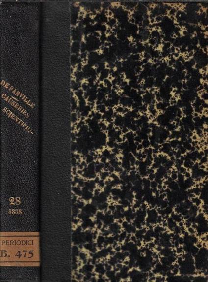 Causeries scientifiques vingt-huitième année 1888 - copertina